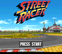 Street Racer (Europe) Title Screen
